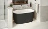Lullaby Nano Blck Wht Small Freestanding Solid Surface Bathtub by Aquatica (5 2) (web) 1280x720