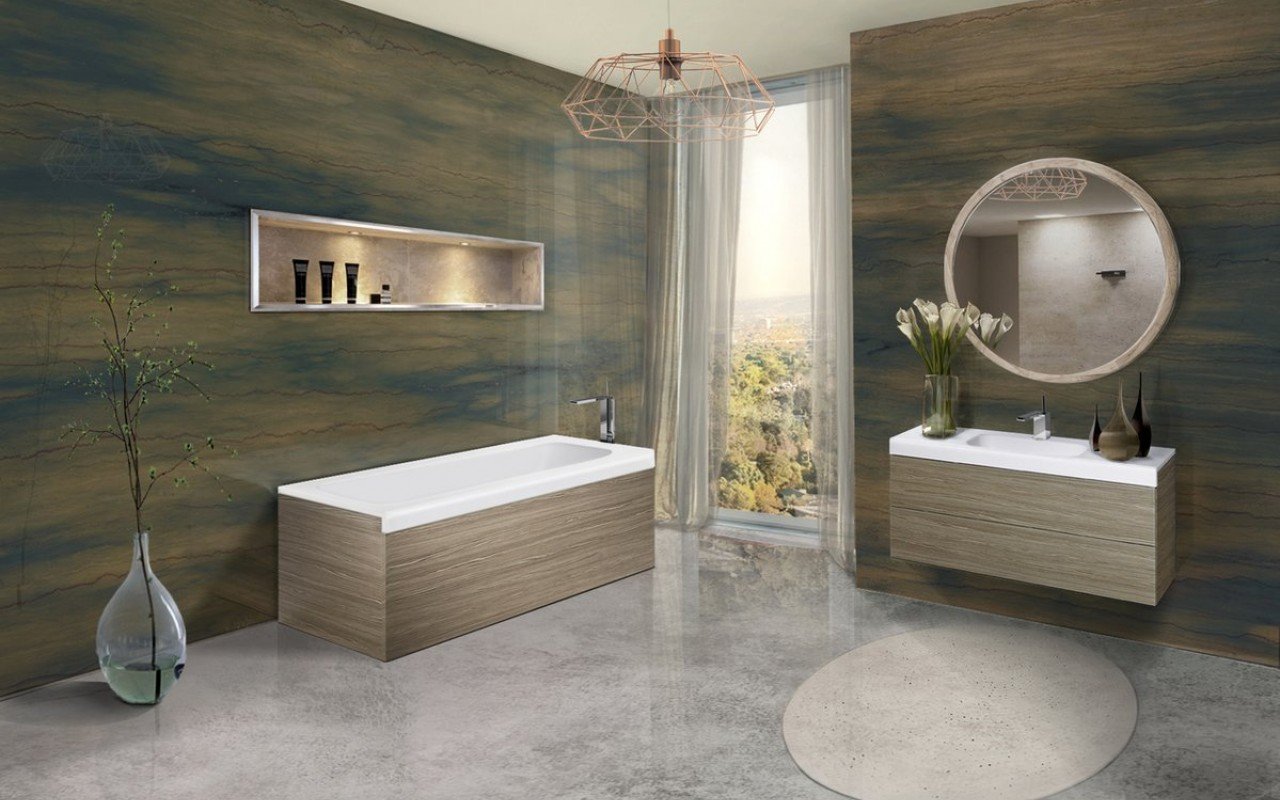 Pure 1l by aquatica back to wall stone bathtub with light decorative wooden side panels 02 1 (web)