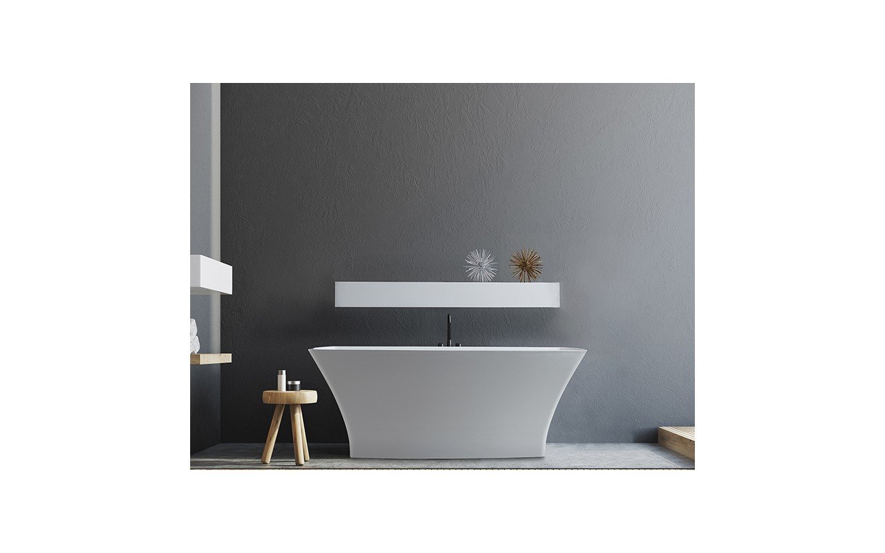 MTI Baths Acquabella Marcel Freestanding Mineral Composite Soaking Bathtub picture № 0