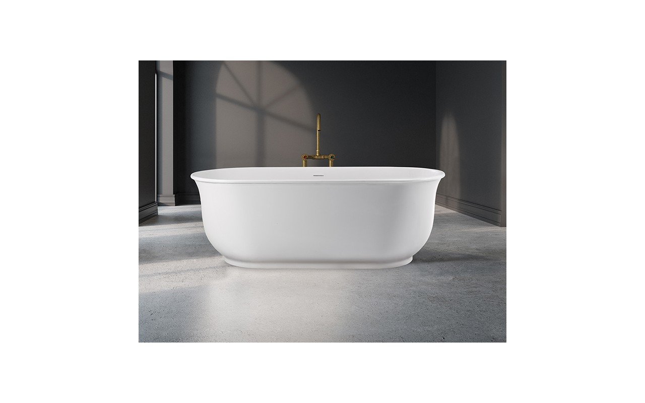 MTI Baths Acquabella Hamilton 1 Freestanding Mineral Composite Soaking Bathtub picture № 0