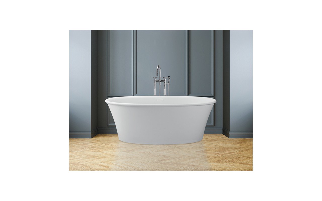 MTI Baths Acquabella Charlotte 2 Freestanding Mineral Composite Soaking Bathtub picture № 0