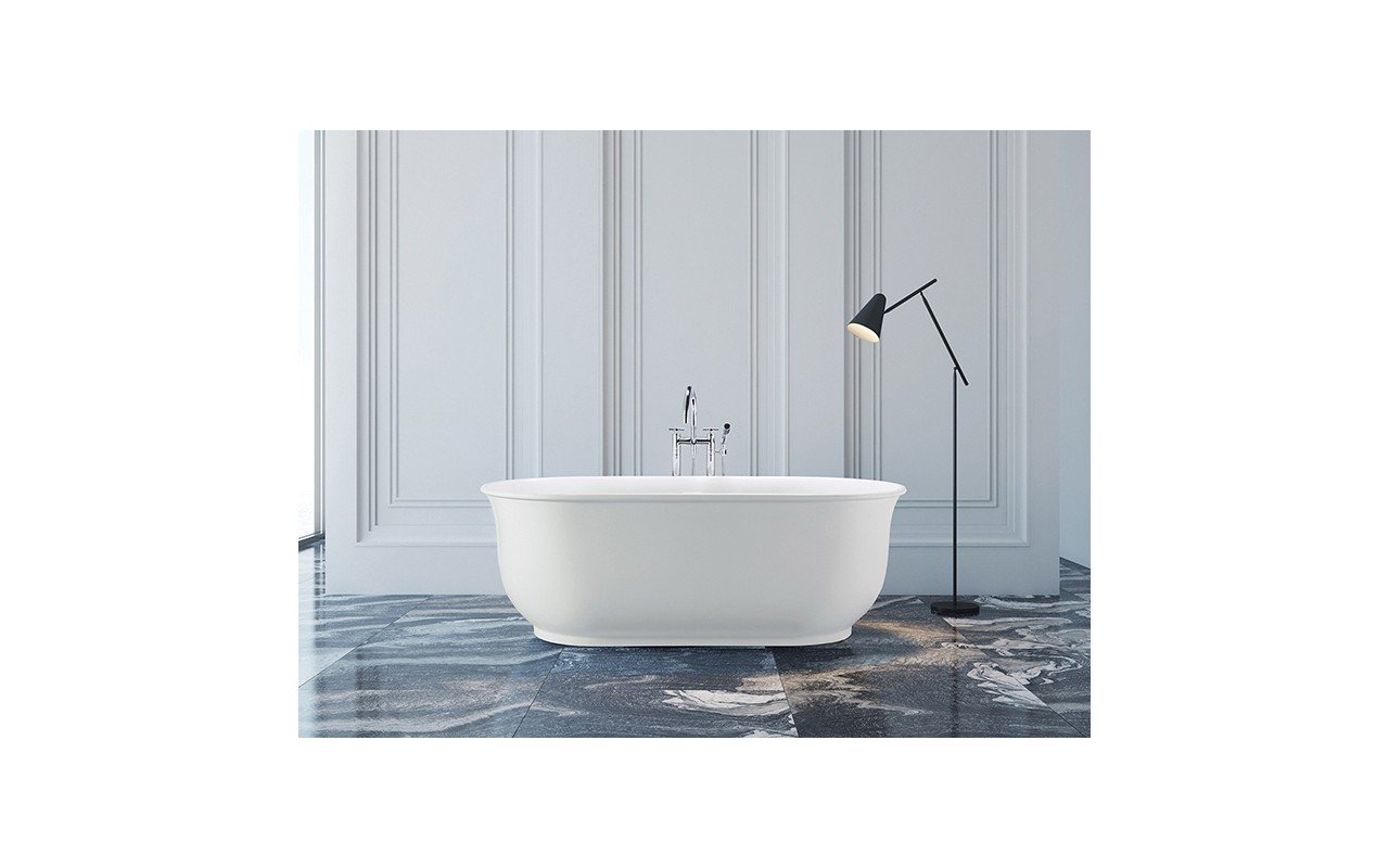 MTI Baths Acquabella Hamilton 2 Freestanding Mineral Composite Soaking Bathtub picture № 0
