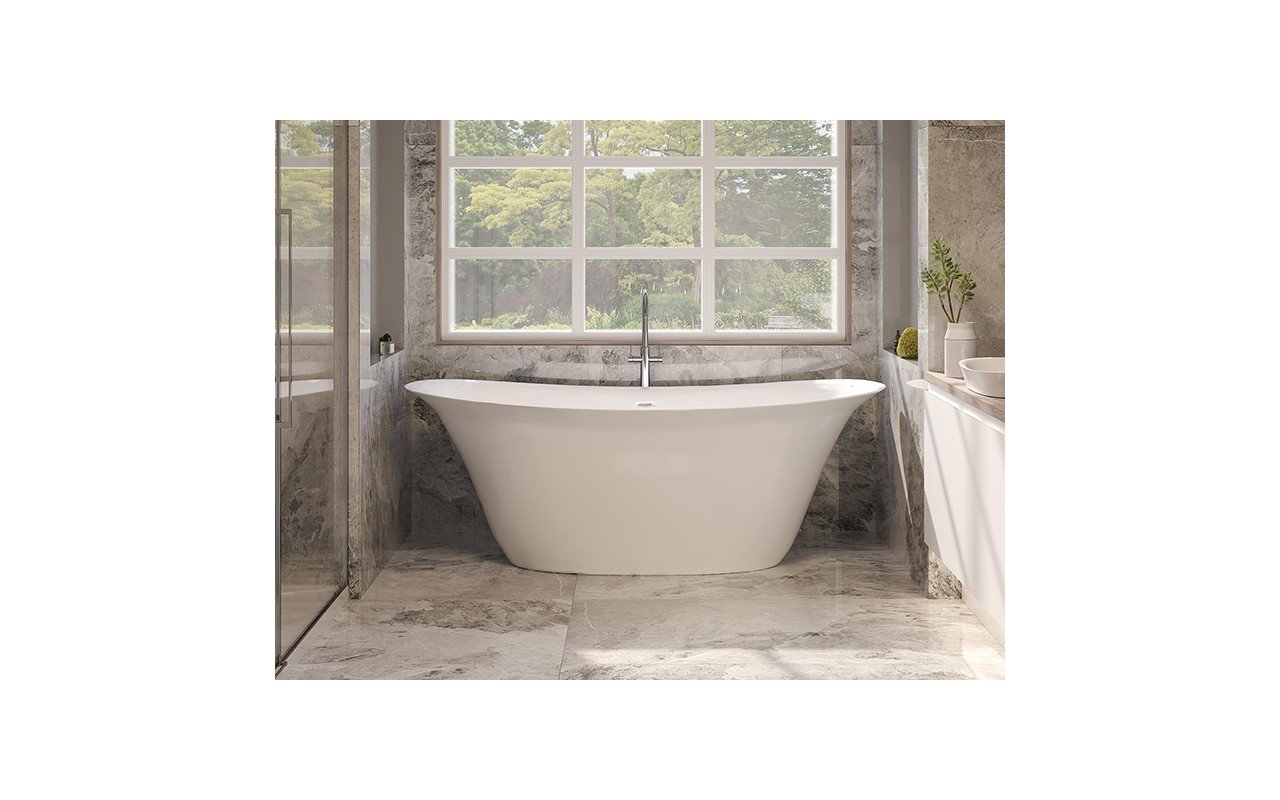 MTI Baths Acquabella Maricela Freestanding Mineral Composite Soaking Bathtub picture № 0