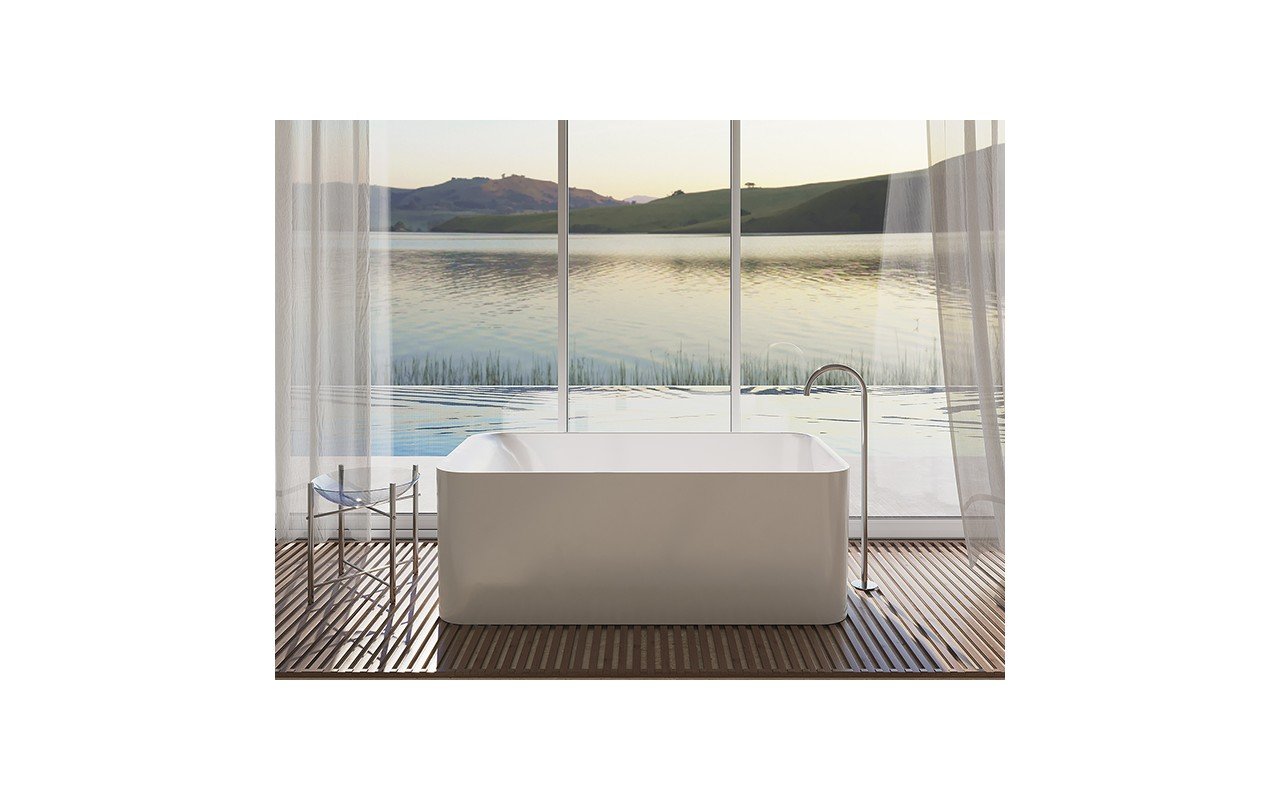MTI Baths Acquabella Almaza Freestanding Mineral Composite Soaking Bathtub picture № 0