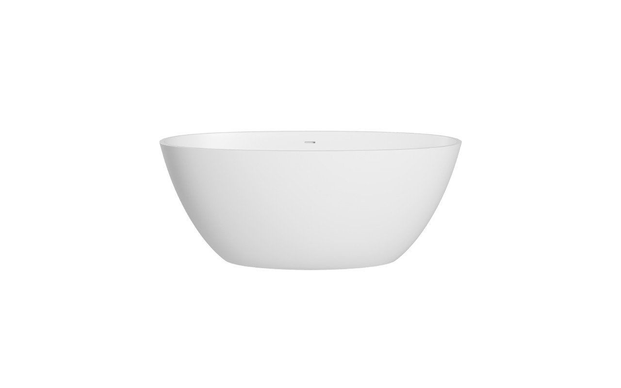 MTI Baths Acquabella Ruby 2 Freestanding Mineral Composite Soaking Bathtub - High Gloss picture № 0