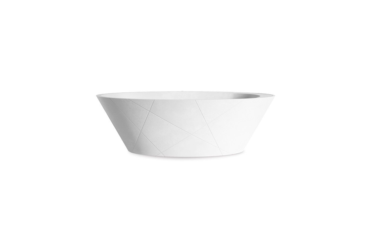 MTI Baths Acquabella Opal Quiz Freestanding Mineral Composite Soaking Bathtub - Fine Matte picture № 0