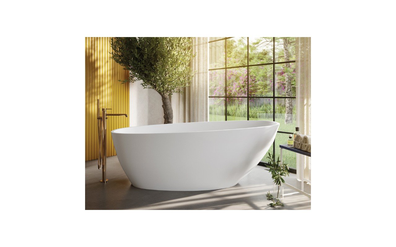 MTI Baths Acquabella Walker 1 Freestanding Mineral Composite Soaking Bathtub picture № 0