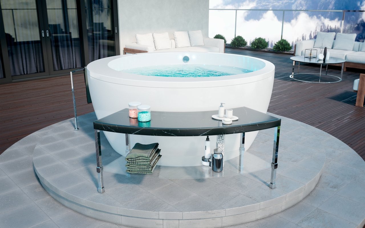 Aquatica Pamela-Wht Outdoor Freestanding Acrylic Bathtub picture № 0