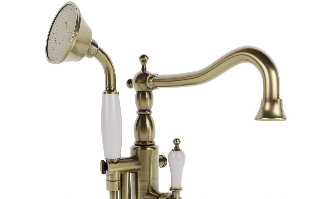 Aquatica Caesar Faucet – Floor Mounted Tub Filler – Bronze picture № 0