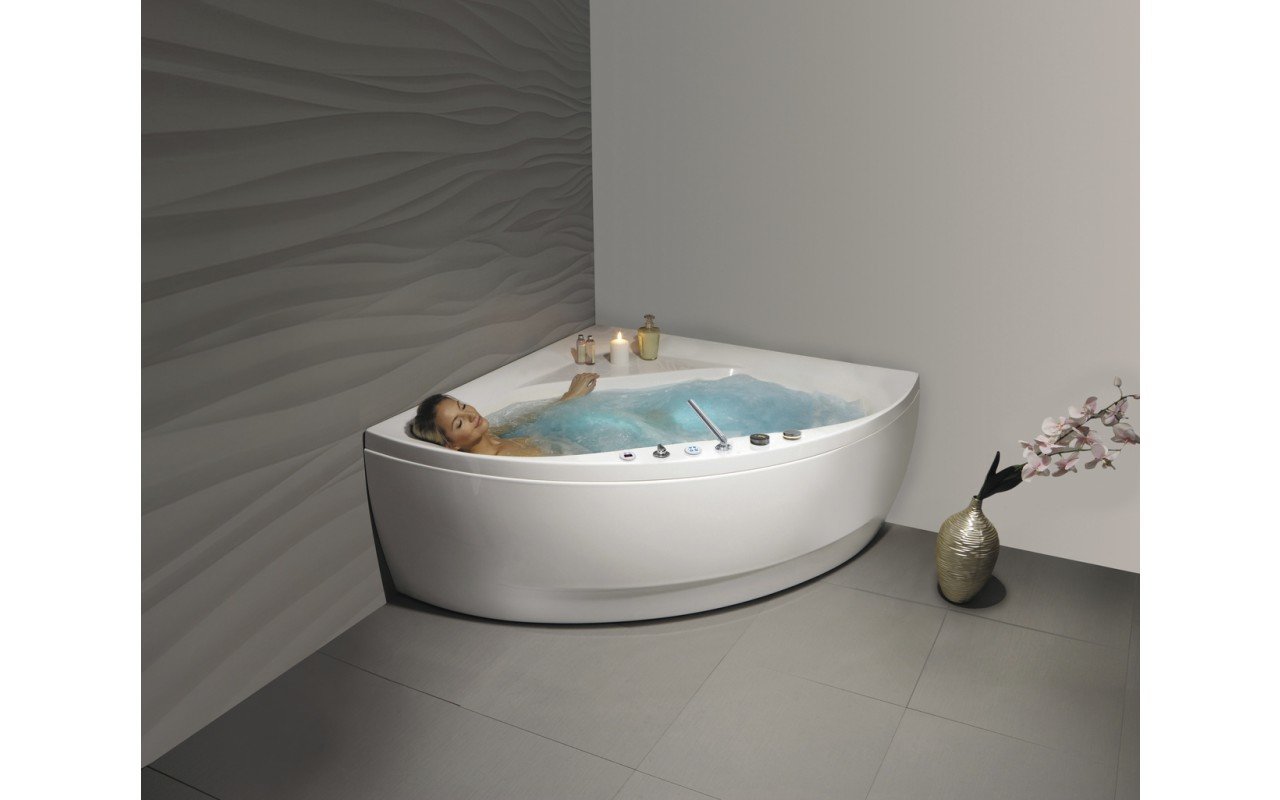 Aquatica Olivia-Wht-Spa-Int Olivia Spa Jetted Bathtub