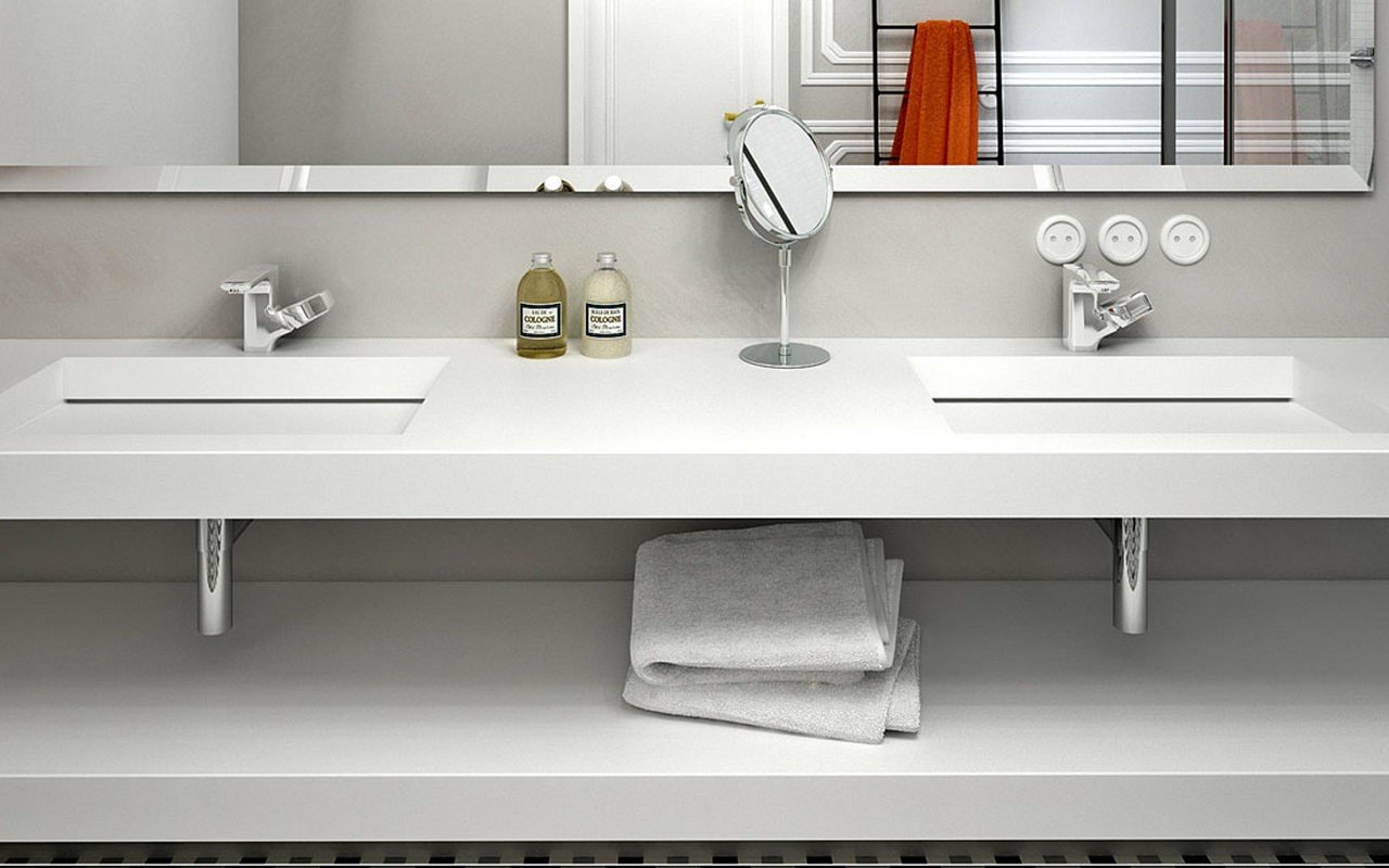 Carre Flexi customizable wall mounted washbasin 05