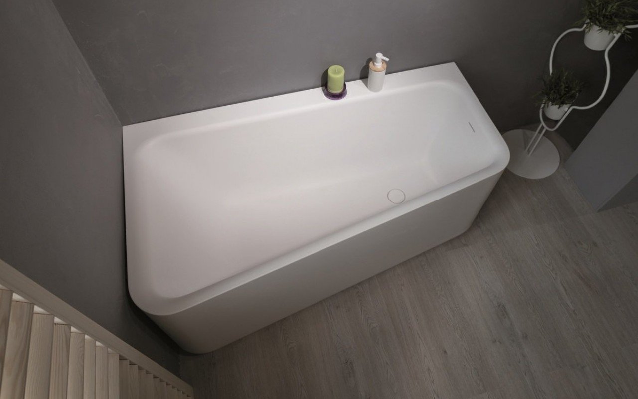 ᐈ Aquatica Jane Wht Solid Surface, How To Replace A Corner Bathtub