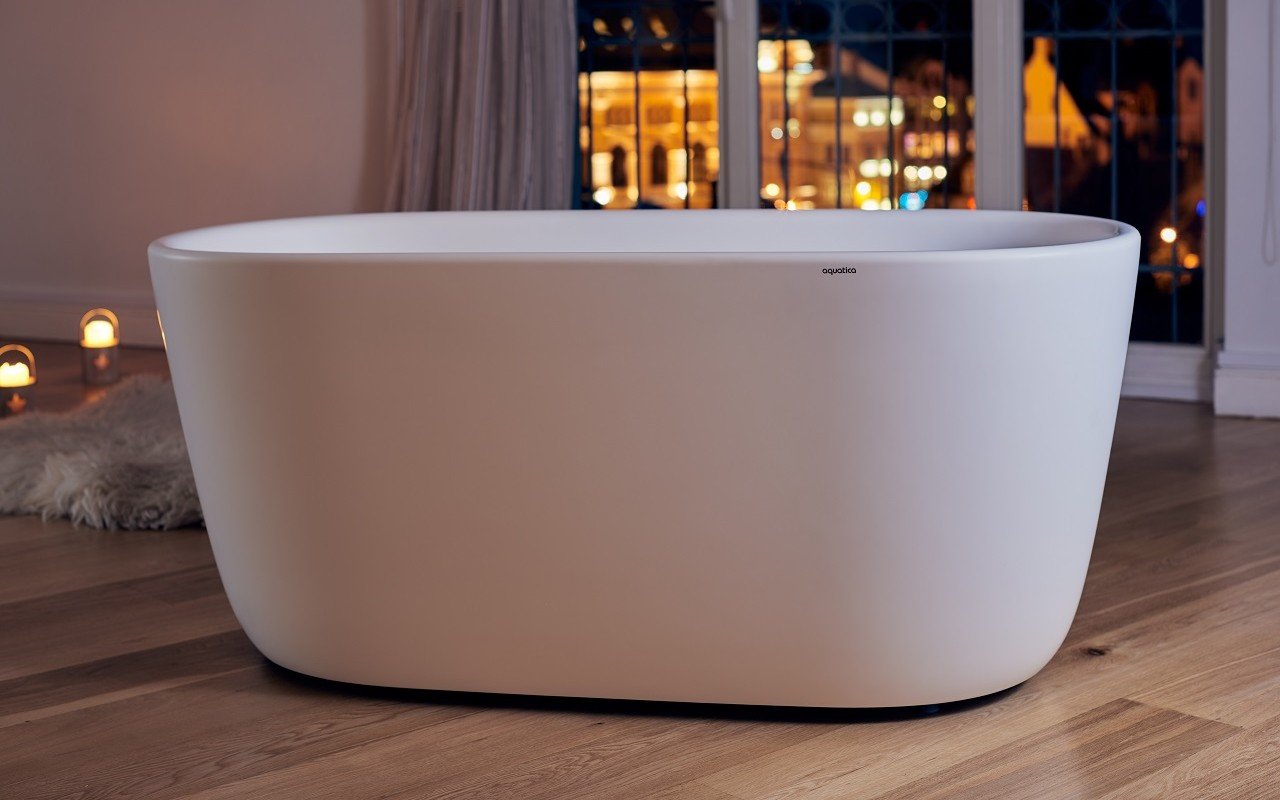 ᐈ 【Aquatica Lullaby-Mini-Wht™ Freestanding Solid Surface Bathtub】 Buy  Online, Best Prices