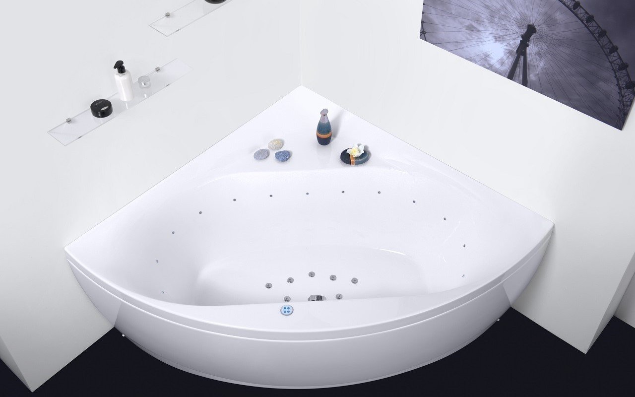 Aquatica Olivia-Wht Relax Air Massage Bathtub