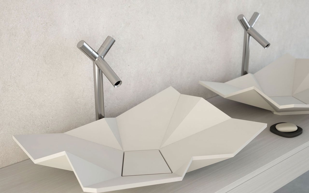 Aquatica Origami Stone Bathroom Vessel Sink picture № 0