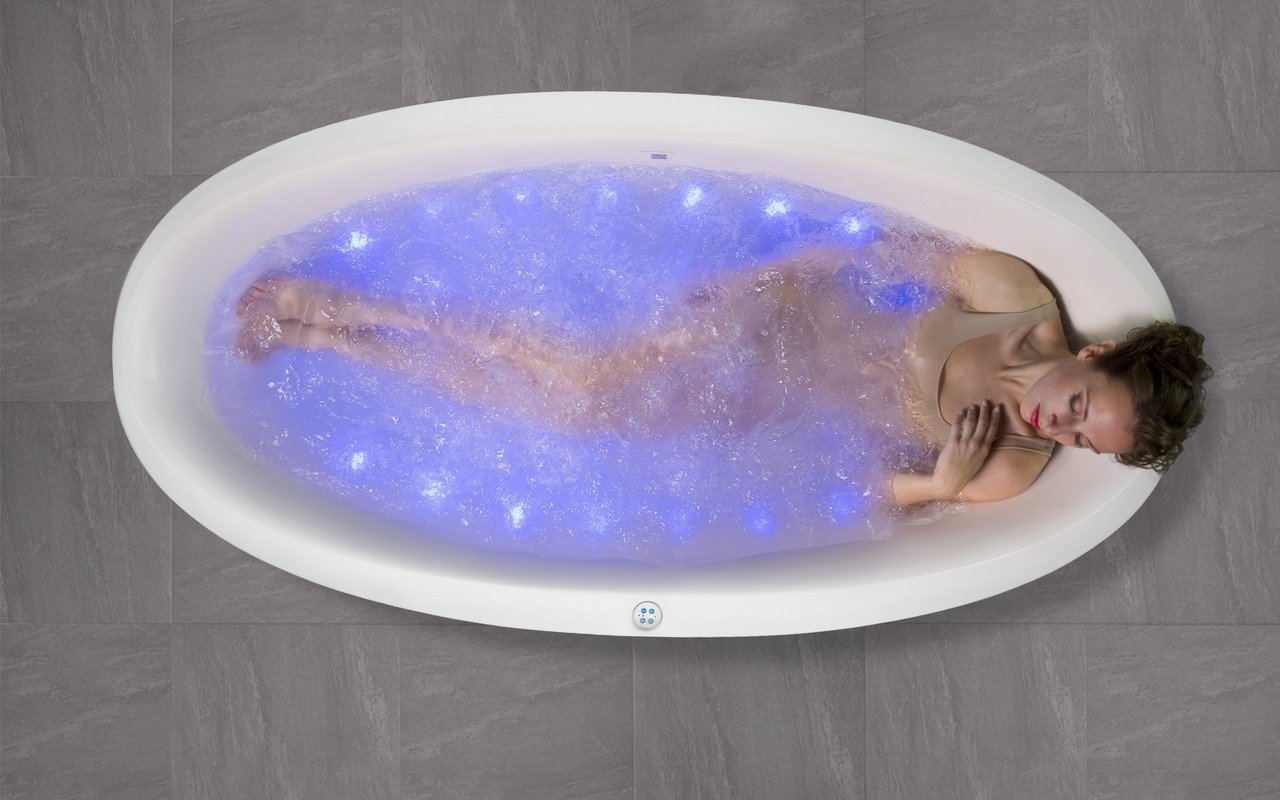 Aquatica Sensuality™ Mini-F-Wht Relax Solid Surface Air Massage Bathtub picture № 0