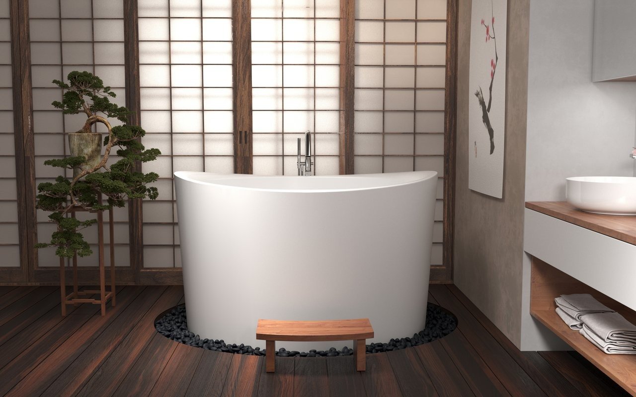 ᐈLuxury 【Aquatica True Ofuro Duo Freestanding Stone Japanese Soaking  Bathtub】 Best Prices — Aquatica