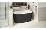Lullaby Nano Blck Wht Small Freestanding Solid Surface Bathtub by Aquatica (5 2) (web) 1280x720