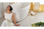 Sensuality wht freestanding oval solid surface bathtub by Aquatica 06 04 1613 56 43 720