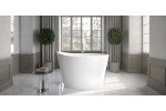 True Ofuro White Freestanding Solid Surface Bathtub012web