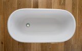 Lullaby Wht Small Freestanding Solid Surface Bathtub by Aquatica web 0009