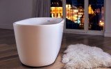 Lullaby Wht Small Freestanding Solid Surface Bathtub by Aquatica web 0041