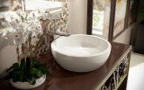 Texture Bowl Wht Round Ceramic Bathroom Vessel Sink web(1)