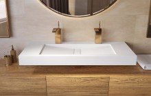Aquatica Millennium 120 Wht Stone Bathroom Sink 01 (web)