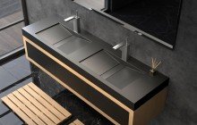 Black Solid Surface Sinks picture № 3
