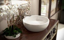 Texture Bowl Wht Round Ceramic Bathroom Vessel Sink web(1)
