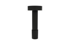 Ceiling Mounted Small Shower Arm Black Matte(main)