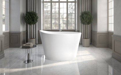 True Ofuro White Freestanding Solid Surface Bathtub 011 1(web)