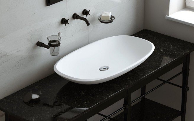 Aquatica Coletta-B-Wht Stone Bathroom Vessel Sink