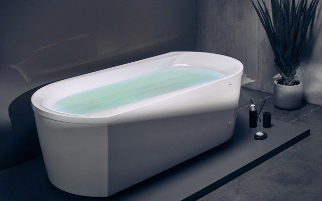 Aquatica Purescape™ 107-Wht Freestanding Acrylic Bathtub