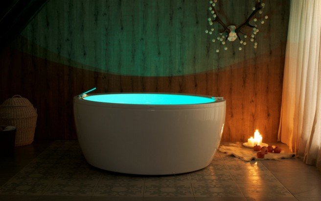 Aquatica Pamela-Wht Relax Air Massage Acrylic  Bathtub