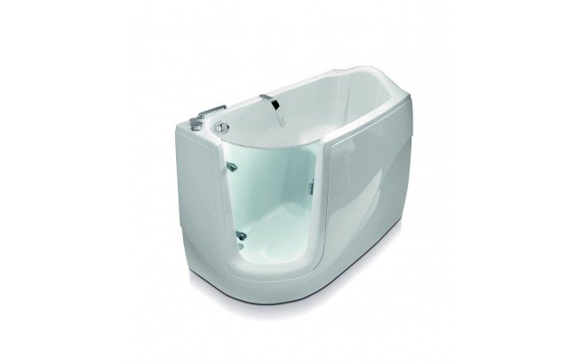 Aquatica Baby-Boomer-L™ Corner Soaking Walk-In Bathtub