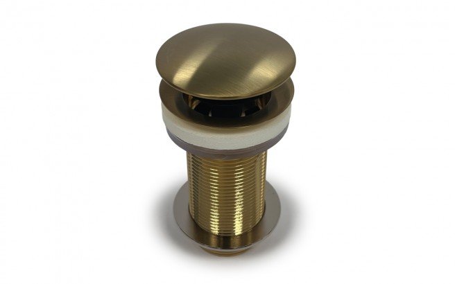 Euroclicker 3L Sink Drain (Aged Gold) Full Assembly
