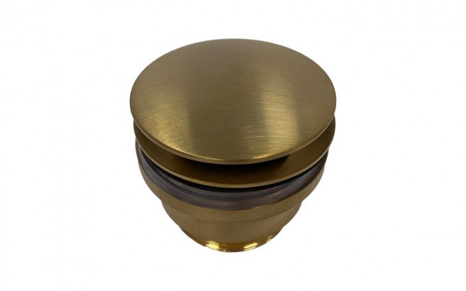 Euroclicker 3S Sink Drain (Aged Gold) Full Assembly
