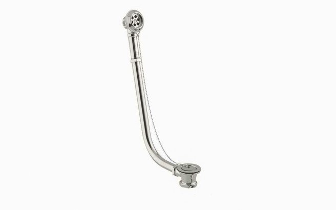 Retro bath waste with plug and chain in brushed nickel 01 (web)